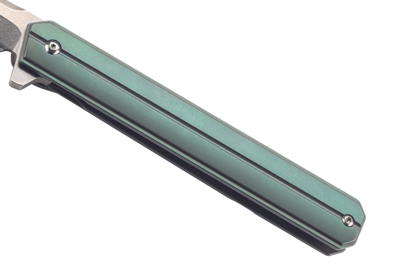 Herbertz 593312 foldekniv med 11,8 cm grønt titanhåndtak