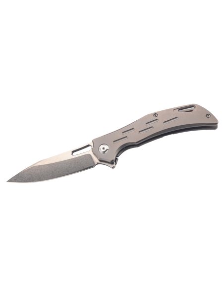 Herbertz 593512 navaja plegable 11.8cm mango robusto titanio gris
