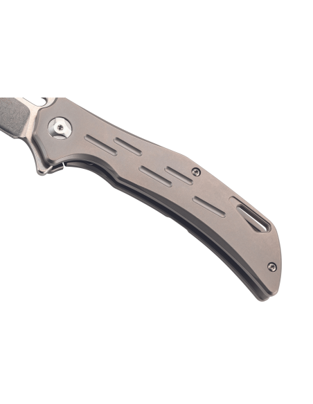 Herbertz 593512 folding knife grey titanium handle 11,8cm