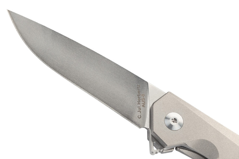 Herbertz foldekniv 533110 Ergonomisk og flot titaniumhåndtag 10,2 cm