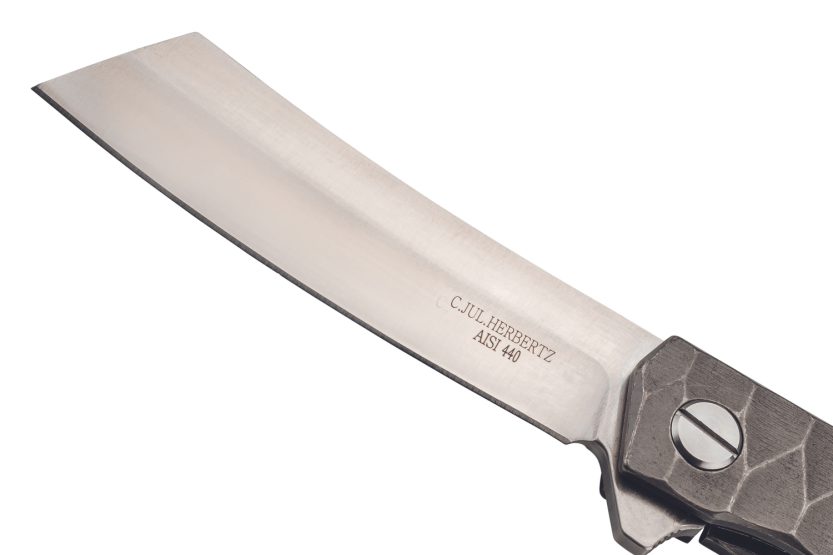 Herbertz 593612 foldekniv grå TC4 titanium håndtag 12cm