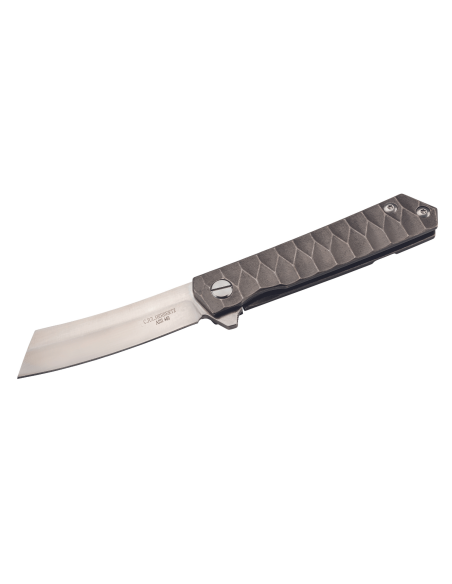 Herbertz 593612 folding knife grey TC4 titanium handle 12cm