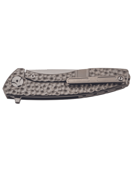 Herbertz 593013 coltello pieghevole TC4 manico in titanio grigio testurizzato 12,5 cm