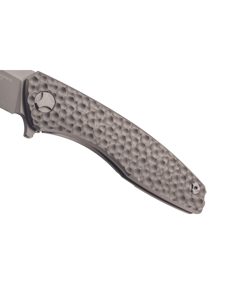 Herbertz 593013 coltello pieghevole TC4 manico in titanio testurizzato grigio 12,5 cm