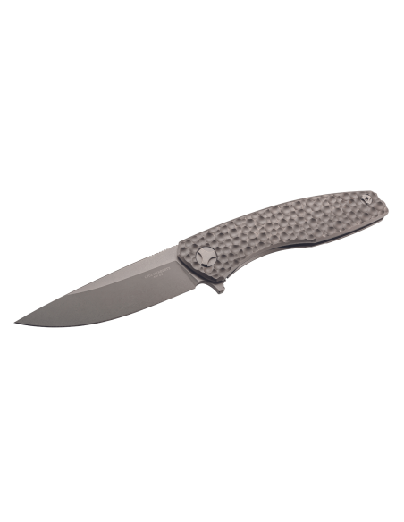 Herbertz 593013 coltello pieghevole TC4 manico in titanio grigio testurizzato 12,5 cm
