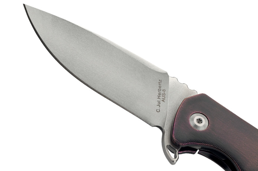 Herbertz foldekniv 533010 Ergonomisk titaniumblæst håndtag 10 cm