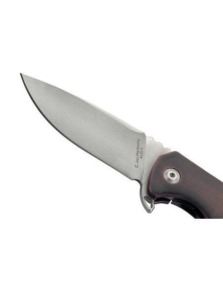 Herbertz vouwmes 533010 Ergonomisch titanium gestraald heft 10cm
