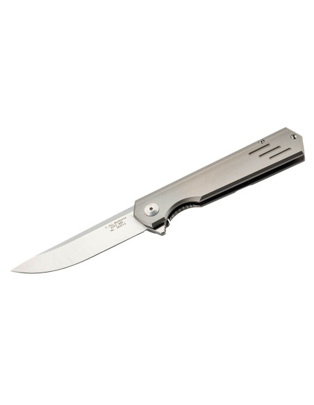 Herbertz 203713 coltello pieghevole 12,2 cm manico in titanio dal design sottile e moderno