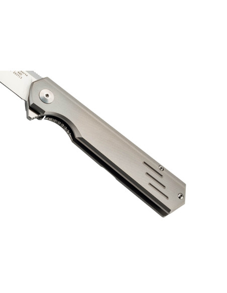 Herbertz 203713 coltello pieghevole 12,2 cm manico in titanio dal design sottile e moderno