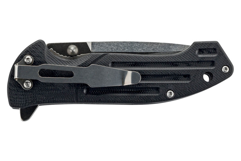 Klappmesser Herbertz 583312 Griff mit rutschfesten Rillen aus G10 11,7cm + Etui
