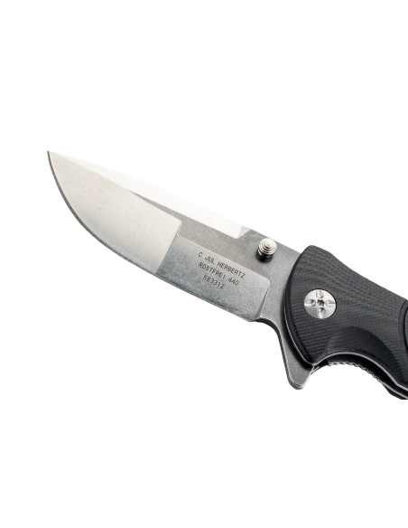 Klappmesser Herbertz 583312 Griff mit rutschfesten Rillen aus G10 11,7cm + Etui