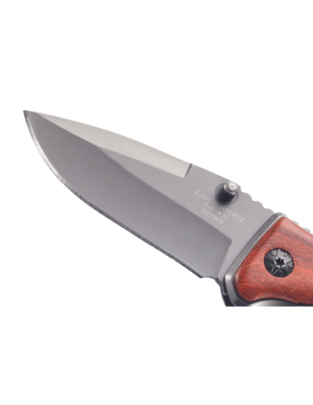 Klappmesser Herbertz 582909 Griff aus Titan/Kokoboloholz 9cm + Kugelkette
