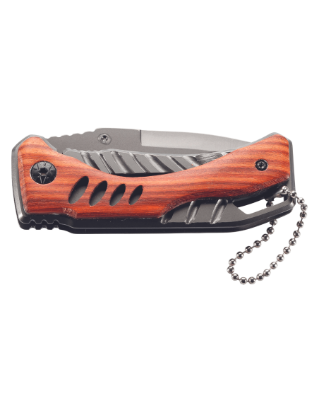 Herbertz 582909 foldekniv 9 cm med håndtak i titan/kokobolotre + ballkjede