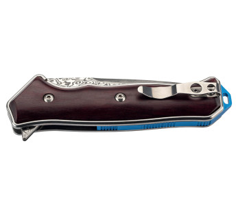 Herbertz 594212 fällkniv med damascerat blad och 12,3 cm sandelträhandtag 2