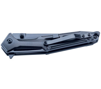 Herbertz fällkniv 596612 svart aluminium skeletthandtag 12,1cm 2