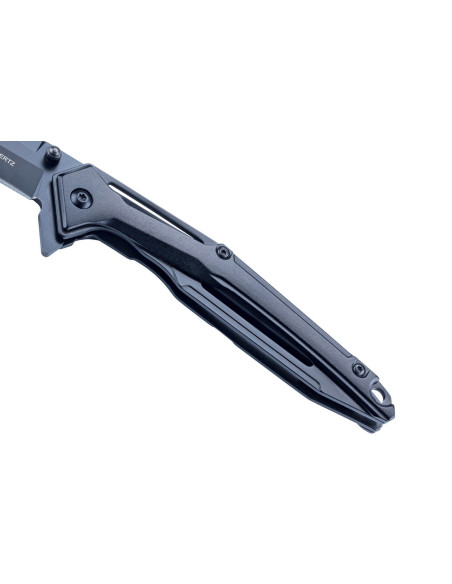 Klappmesser Herbertz 596612 Skelettgriff aus Aluminium schwarz 12,1cm