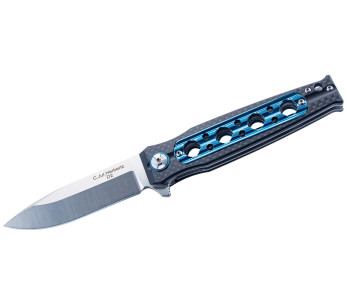 Herbertz 597312 vouwmes 11.8cm koolstofvezel en aluminium handvat met gaten