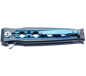 Herbertz 597312 vouwmes 11.8cm koolstofvezel en aluminium handvat met gaten 2