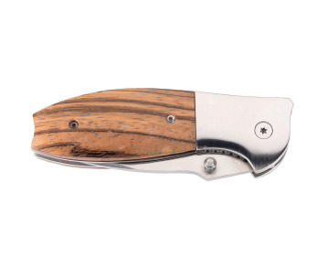Herbertz 579810 vouwmes zebrano handgreep met roestvrijstalen bolsters 10cm 2