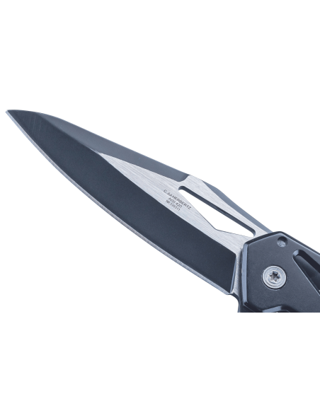 Herbertz 596511 vouwmes met zwart roestvrijstalen skeletgreep 11cm