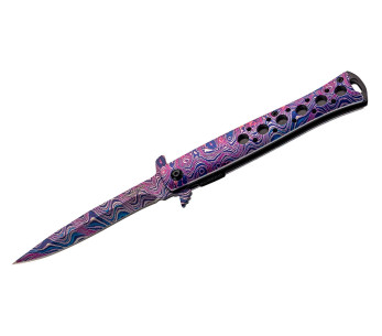 Herbertz 584713 foldekniv håndtak i rustfritt stål med farget belegg 12,7 cm
