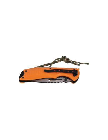 Herbertz 564712 foldekniv 12 cm oransje ABS-håndtak med snor