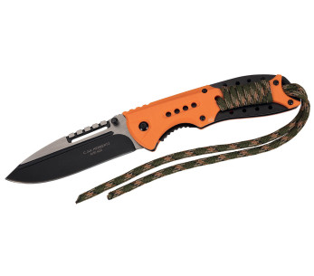 Faca dobrável Herbertz 564712 Cabo em ABS laranja de 12 cm com cabo