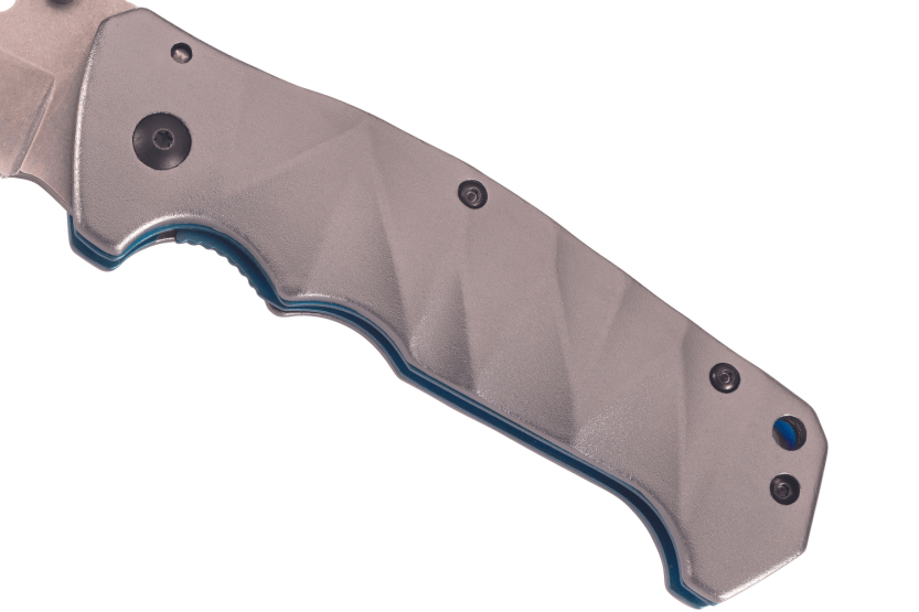 Navaja Herbertz 575112 mango de aluminio/placas anodizadas 12cm