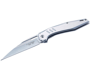 Herbertz 597412 taittoveitsi kaikki ruostumatonta terästä wharncliffe terä 11.3cm kahva