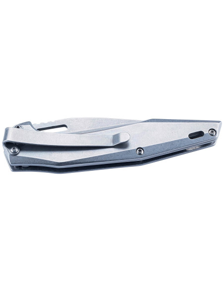 Herbertz 597412 foldekniv helt i rustfrit stål wharncliffe-blad 11,3 cm håndtag