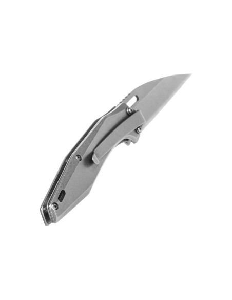 Herbertz 597412 foldekniv helt i rustfrit stål wharncliffe-blad 11,3 cm håndtag