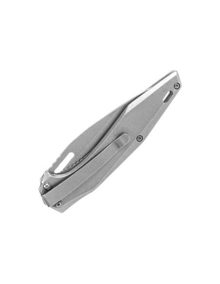 Herbertz 597412 foldekniv helt i rustfrit stål wharncliffe-blad 11,3 cm håndtag