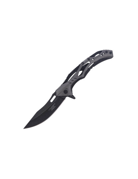 Herbertz 592912 navaja plegable esqueleto blackwashed 12cm acero inoxidable/mango de aluminio