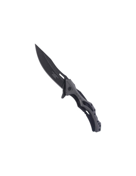 Herbertz 592912 navaja plegable esqueleto blackwashed 12cm acero inoxidable/mango de aluminio