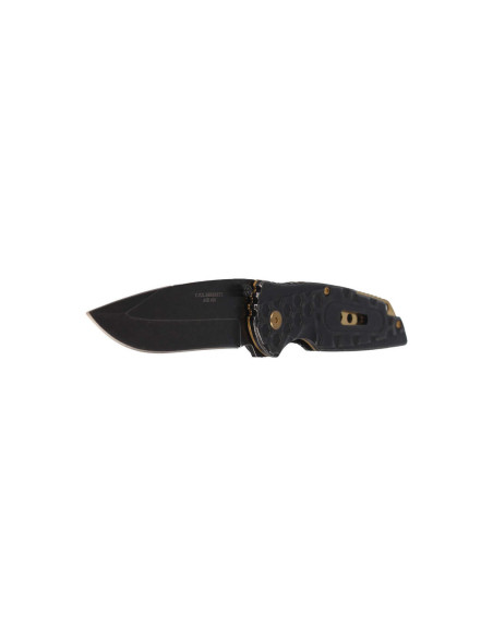 Herbertz 584612 navaja plegable mango de acero inoxidable con índice dentado 12cm