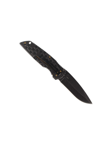 Faca dobrável Herbertz 584612 cabo em aço inoxidável com serrilha 12cm