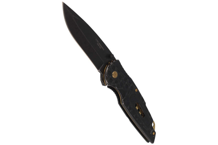 Herbertz 584612 navaja plegable mango de acero inoxidable con índice dentado 12cm