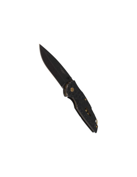 Herbertz 584612 navaja plegable mango de acero inoxidable con índice dentado 12cm