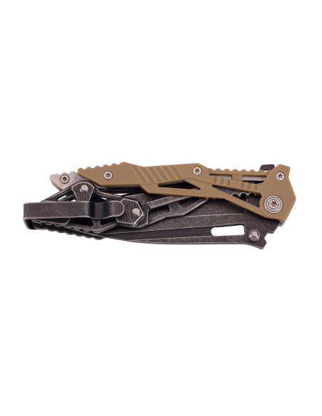 Herbertz 578712 taittoveitsi drop point terä nylon ja ruostumaton teräs luurankokahva 11cm 11cm