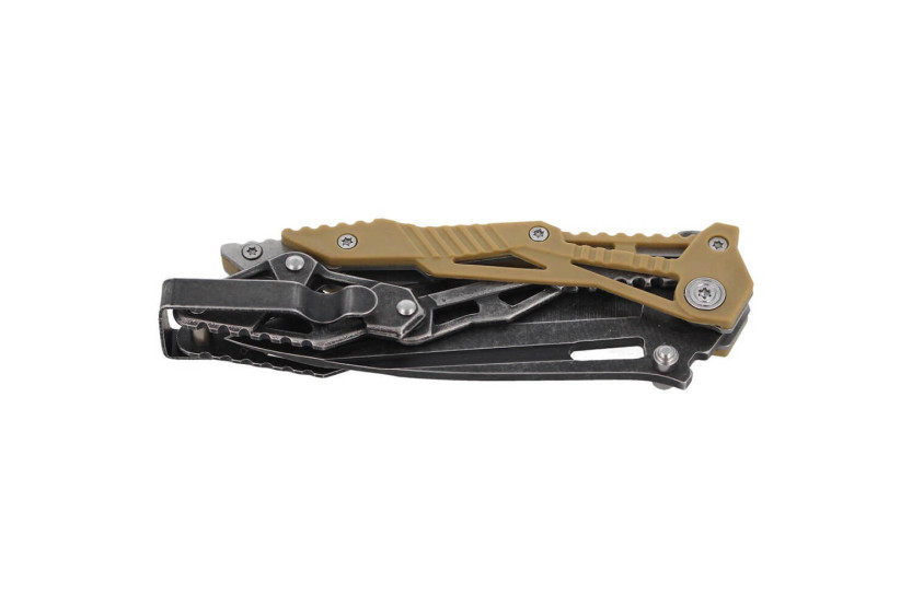 Herbertz 578712 foldekniv med dråbespids blad i nylon og skeletformet håndtag i rustfrit stål 11 cm