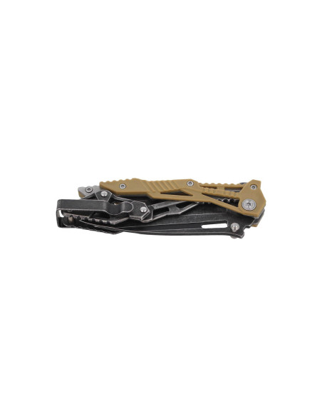 Herbertz 578712 folding knife drop point blade nylon and stainless steel skeleton handle 11cm