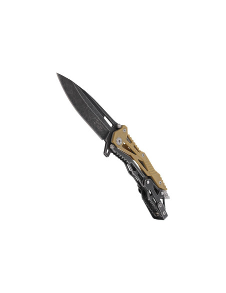 Herbertz 578712 folding knife drop point blade nylon and stainless steel skeleton handle 11cm