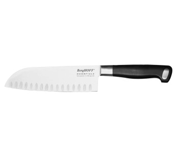 Cuchillo Berghoff Essentials Santoku con hoja hueca de acero inoxidable de 18 cm