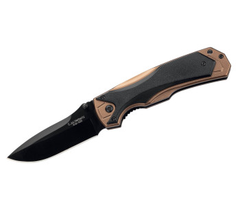 Herbertz foldekniv 533512 svart blad og ergonomisk håndtak i bimateriale 12 cm