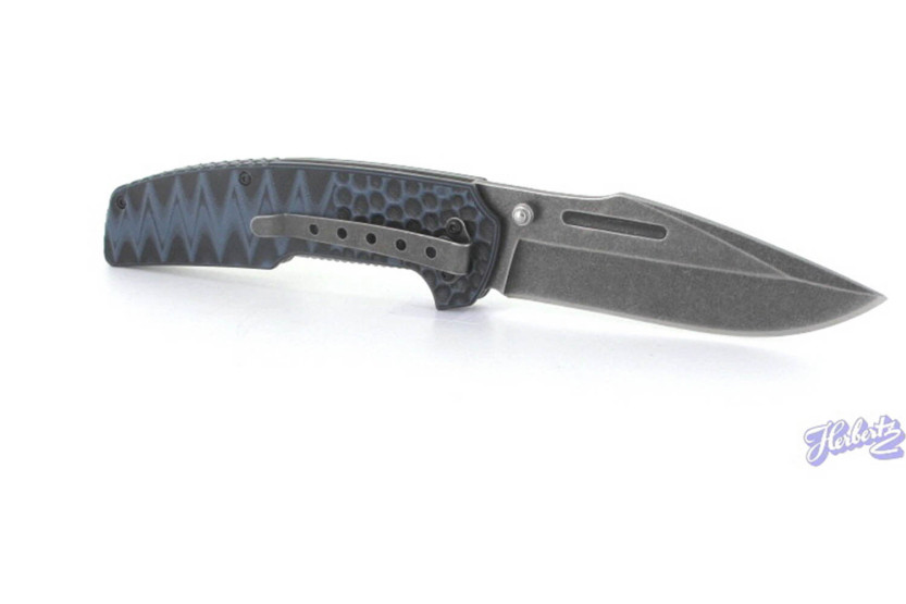 Herbertz 228713 folding knife dao blade G10 textured handle 12.7cm