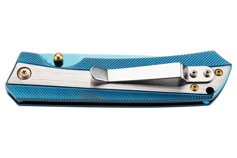 Herbertz 591811 Titanblue fällkniv helt i rostfritt stål 11cm