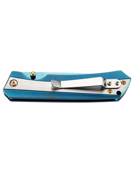 Herbertz 591811 Titanblue fällkniv helt i rostfritt stål 11cm