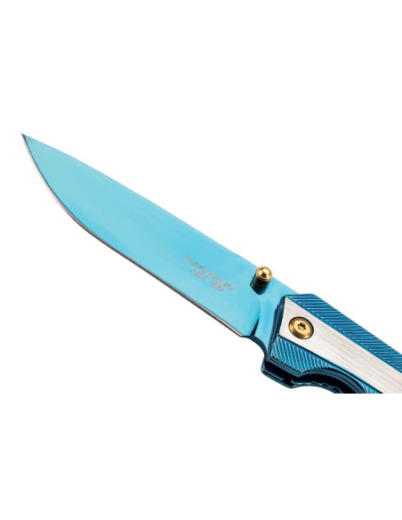 Herbertz 591811 Titanblue fällkniv helt i rostfritt stål 11cm