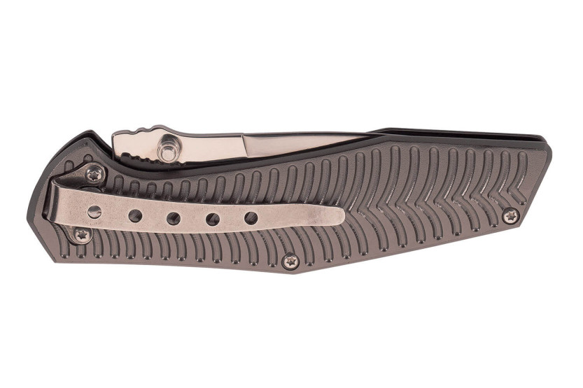 Herbertz 568512 foldekniv 11,5 cm med gullstripeformet aluminiumsskaft