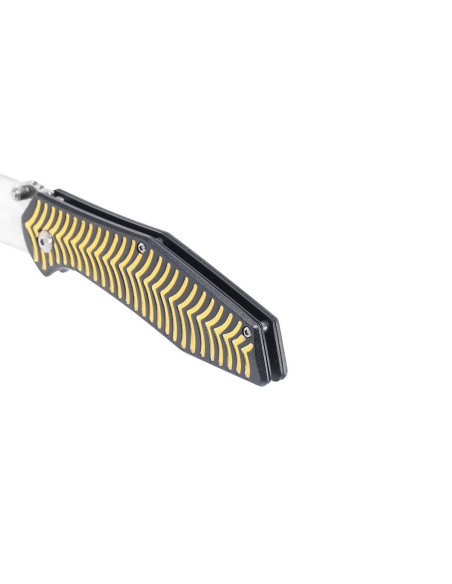 Herbertz 568512 foldekniv 11,5 cm med gullstripeformet aluminiumsskaft